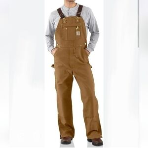 Carhartt Loose Fit Firm Duck Bill Overalls NWOT